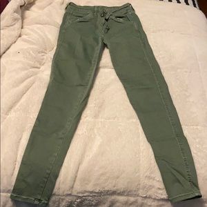 Like New AE Ne(X)t level olive jeggings